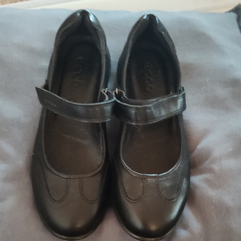 Ecco Black Leather Shoes